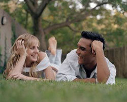 Couple relaxing