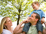 Happy young family