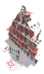 House of cards about to fall