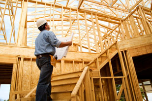 Bank valuer doing a progress inspection
