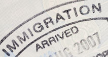 Passport immigration stamp