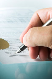 Signing a trust document