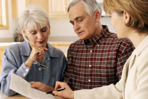 Parents discussing a gift letter