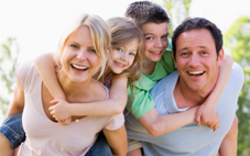Cheerful family
