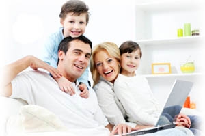 Happy family with low LVR