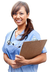 Nurse receiving shift allowance