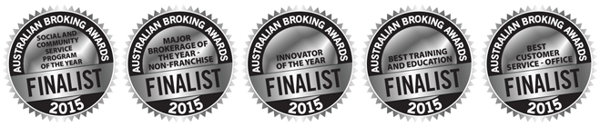 The Adviser Australian Broking Awards 2015 - Finalist seals