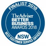'Best Customer Service (Office)' 2018 in the Better Business Awards (BBAs)