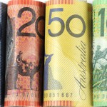 Rolls of Australian currency.