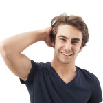 young man happy about rebuilding his life after bankruptcy