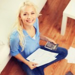 Young girl planning on getting a home loan