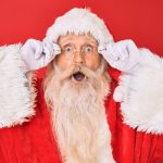 A shocked Santa Claus