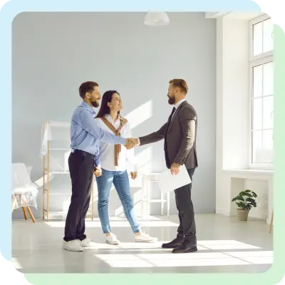 a group of people shaking hands
